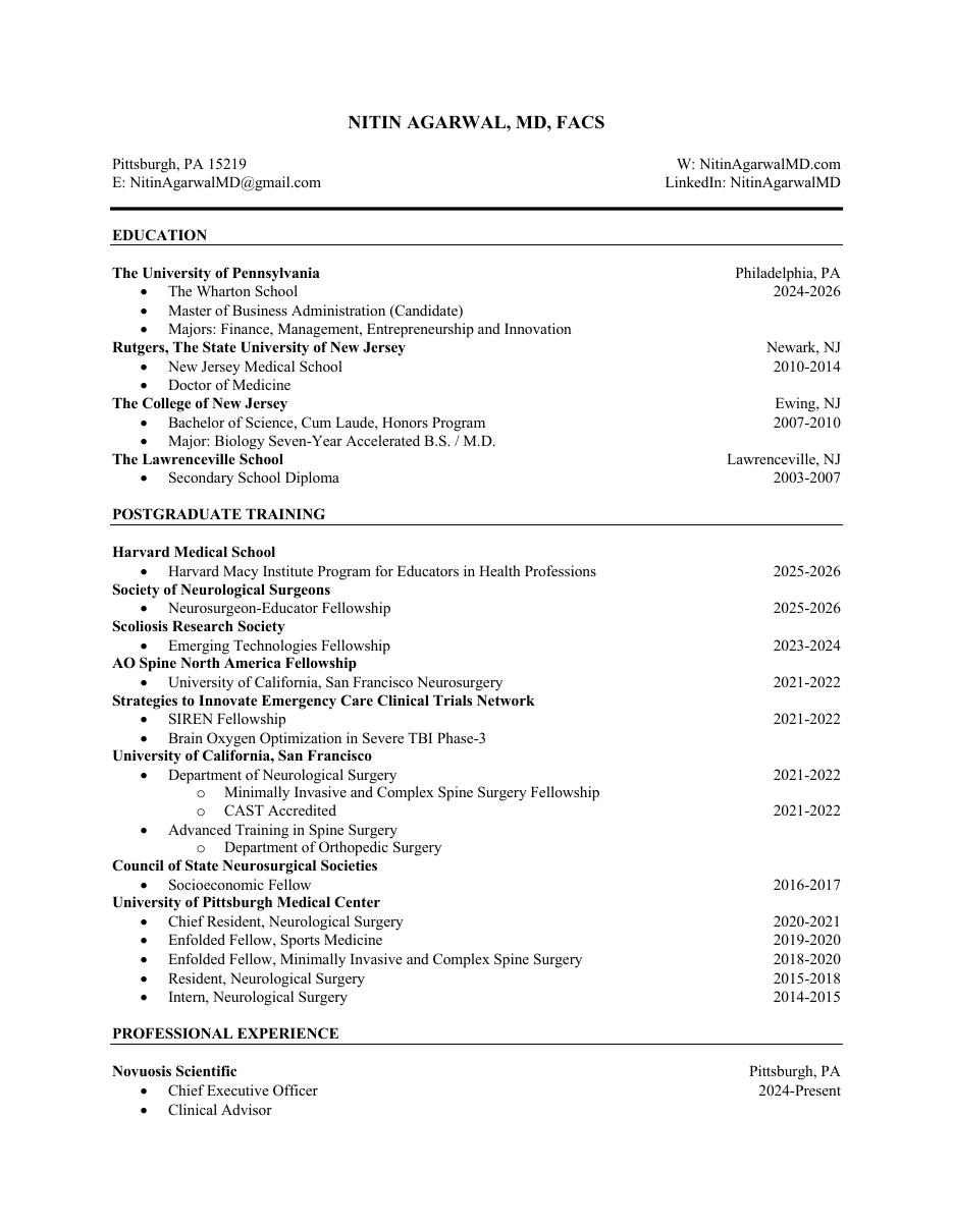 CV page 1