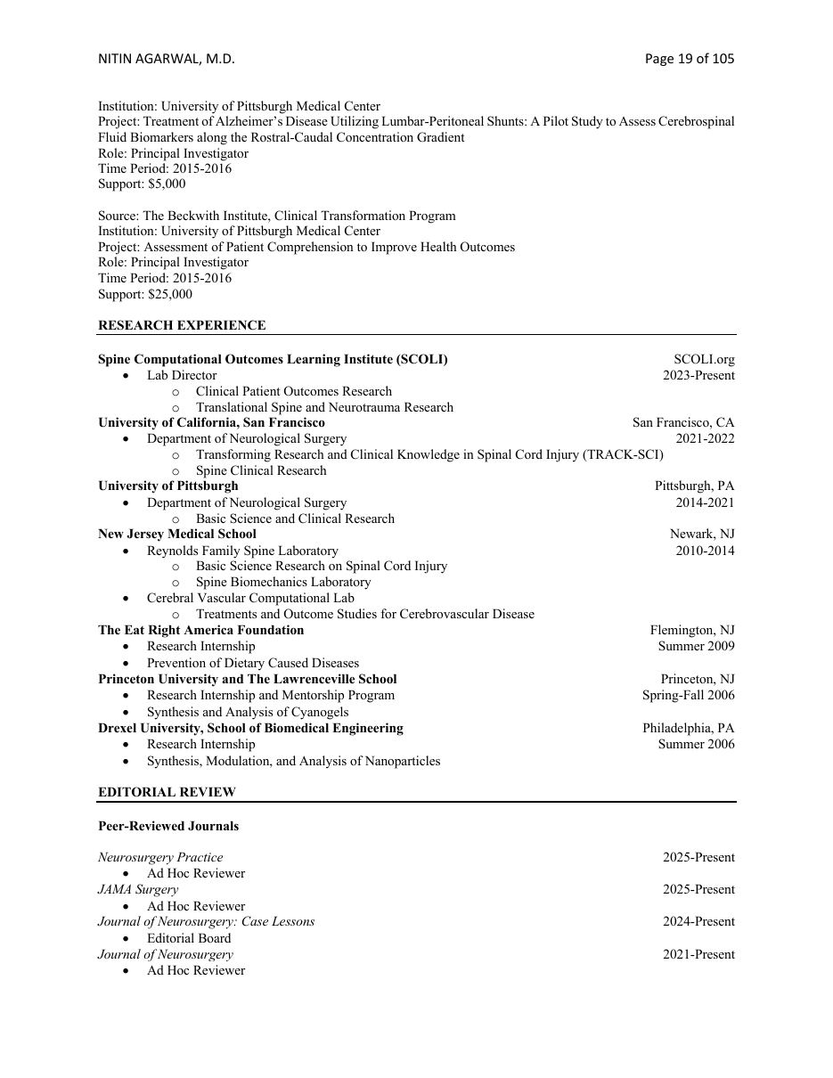 CV page 19
