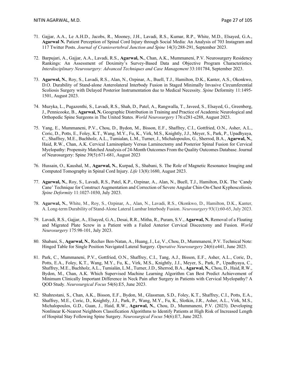 CV page 27