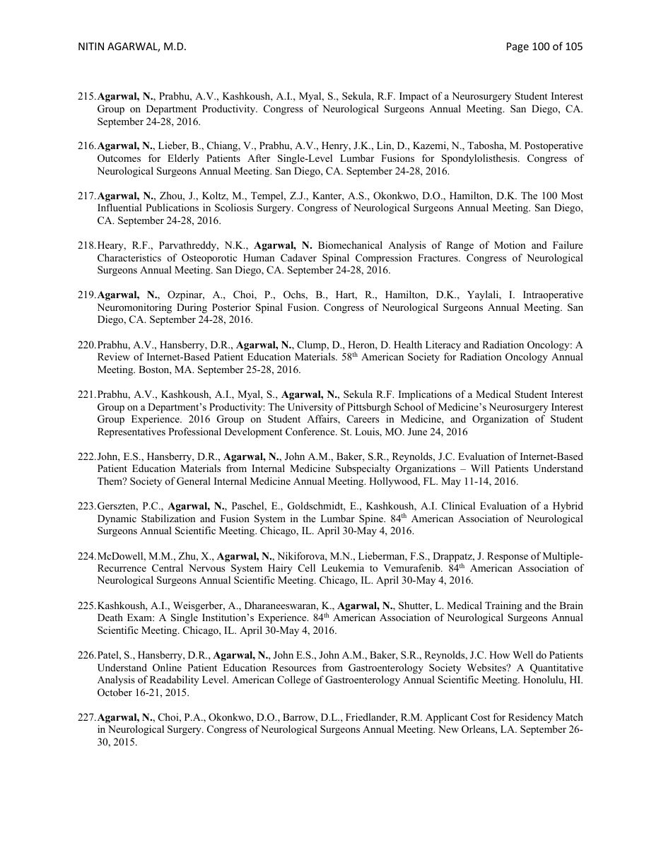 CV page 100